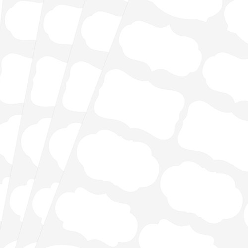 Wisdompro 320 pcs Removable Freezer Labels, Blank White Labels Stickers for Food Containers, Storage Bins, Spice Jars, Bottles, Organize Your Home & Kitchen - 2x1.2 inch