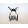 Generic Small rose gold silver or dark silver tone metal hair claw clip (Primary color: Shiny silver)