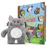 The Tooth Brigade Book and Tooth Fairy Pillow Bundle, Interactive Set Includes 8" Plush Toy with Lost Tooth Pocket and The Tooth Fairy's Best Day Ever! Hardcover Book (Gizmo Cat Bundle)