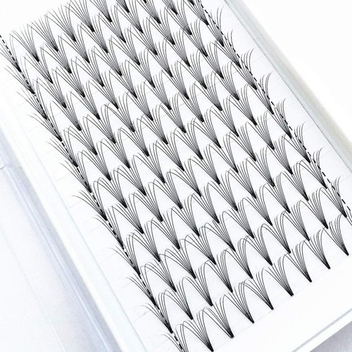 120pcs 8-18MM to choose 7D Volume Fans Eye Lashes Extensions Thickness 0.07mm, D Curl, Grafting Nature Long Individual False Eyelashes Makeup Black Soft Fake Eye Lashes Clusters (15MM)