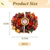 Fall Bow Hair Clip for Girls, Hello Fall Hair Bow Barrette Multi Layer Orange Maple Leaf Big Bow Hairclips Hairpins, Autumn Fall Thanksgiving Halloween Hair Accessories Party Favors for Girls Women