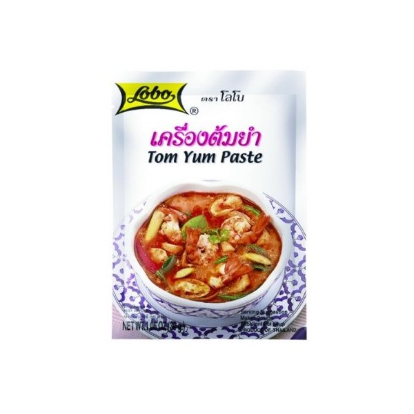 TOM YUM PASTE LOBO THAI FOOD HOT SPICY SOUP COOKING INGREDIENTS HALAL 30G X 5 by jawnoy