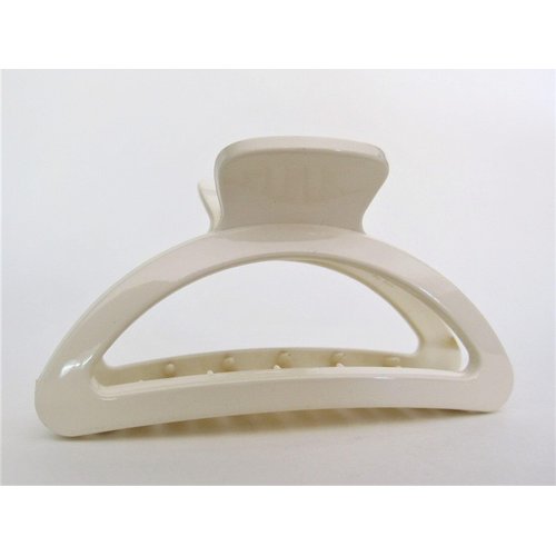 Generic Blonde creme white hair claw clip for medium hair