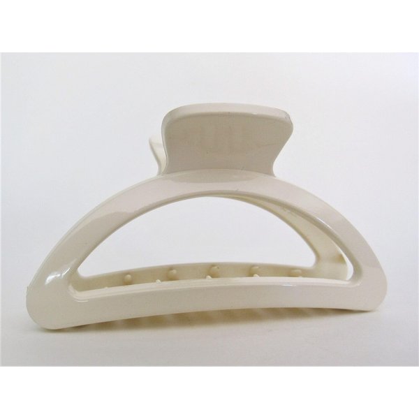 Generic Blonde creme white hair claw clip for medium hair