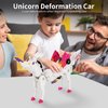 lavekywasa Car Toy transformable Unicorn, Sports car Collision Magic Unicorn, Children's transformable car Robot Suitable for Boys and Girls