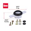 Oatey 43541 2-inch White PVC Horizontal Adjustable Urinal Flange Kit