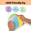 Plush Rainbow Fabric Ball Rattle | Soft Plush Ball for Baby & Toddlers | Baby First Ball | Infant Rattle Ball Toy | Rainbow Plush Ball | 0-36 Months