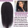 PUVEPK 13X4 HD Curly Lace Front Wigs Human Hair Pre Plucked with Baby Hair 180% Density Brazilian Deep Curly Wave Human Hair Wigs for Black Women Glueless Lace frontal Wigs Natural Color (26 inch)