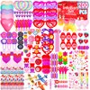 Thuodo 200pcs Valentines Party Favors Toys Assortment, Valentines Day Gifts for Kids as Valentine Classroom Prizes Rewards Bulk Goodie Bag Stuffers Birthday Party Supplies(Valentines)