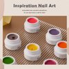 Gel Paint Nail Art Polish Set - 36 Colors Gel Nail Polish Kit with Nail Art Brush for Nail Art Paint Design, Nail DIY Painting Gel Polish Set(36 colors)