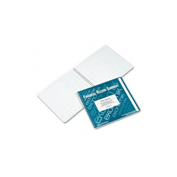 Ekonomik R Check Register/Bank Account 8-3/4 x 10 40-Page Book