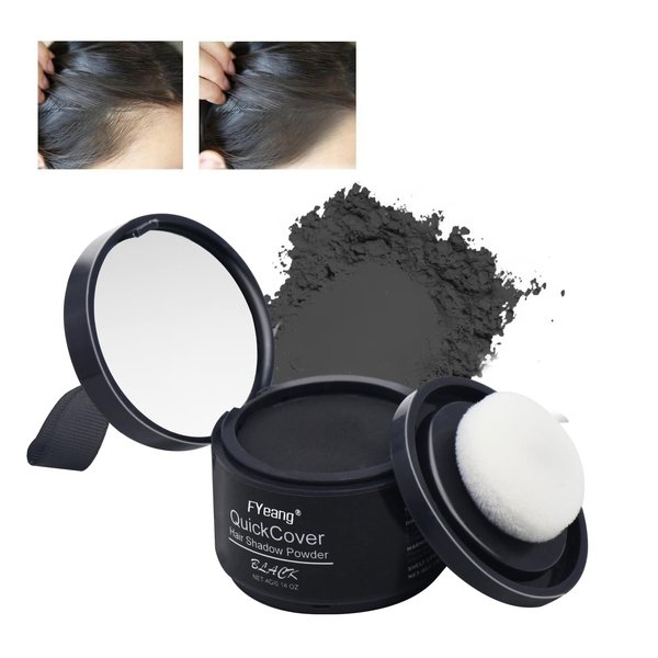 FYeang Hair Coverage Hairline Powder, Root Cover Up, Hairline Shadow Powder Stick, Hairline Powder Conceals Hair Loss, Hair Toppers for Women Men, For Thinning Hair