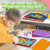 Foam Sticker Art Activity, 20 Animals with 1660 Foam Stickers in 10 Colors Fun with Foam DIY Activity Craft Kits Travel Game for Kids, Boys & Girls