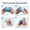 Cheerble Wicked Indoor Outdoor 3 Mode Self Propelling Interactive Dog Toy Ball for Boredom and Mental Stimulaiton, 3 inch Diameter, Blue