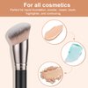 TEOYALL Angled Foundation Contour Brush, Synthetic Kabuki Brush for Concealing Blending Setting Buffing with Liquid, Cream and Powder Cosmetic (170S)
