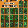 Partywind 195 Styles (20 Sheets) Glow Halloween Temporary Tattoos Party Decorations, Luminous Halloween Party Supplies for Kids Boys Girls, Halloween Treats Games for Party