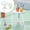 5 Pcs 1: 25 Scale Miniature Chair European Style Miniature Office Chair Mini Stool Doll House Decors Miniature Armchair Backrest Swivel Egg Chair for Mini House Accessories Gardening Scene Ornaments