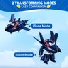 Super Wings Transformer Toys, 5 In Agent Chase Airplane Transformer Figures Toys, 2 In 1 Mode Rescue Bots Action Figure Toys for 3-5 Year Old Boys Girls, Fun Plane Toys for Toddlers Kids Age 3 4 5 6 7