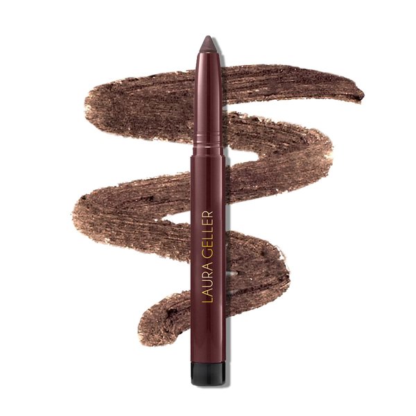 LAURA GELLER NEW YORK Kajal Longwear Kohl Eyeliner Pencil - Smoky Quartz Kohl - Caffeine and Vitamin E - Smooth & Blendable Liner - Built-In Sharpener