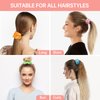 9 Pcs LED Light Hair Scrunchies Satin Elastic Bands Ties Ropes - 3 Colors Light Modes, Soft Cute Silk Scrunchy Hair Accessories for Women Girls Halloween Christmas Glow in The Dark Party Supplies