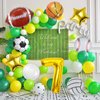 9 Pieces Sports Balloons, Football, Basketball, Baseball, Volleyball, Golf and Soccer Foil Balloon, Sports Birthday Number Mylar Foil Balloon, Sport Theme Birthday Party Supplies Decorations (7th)