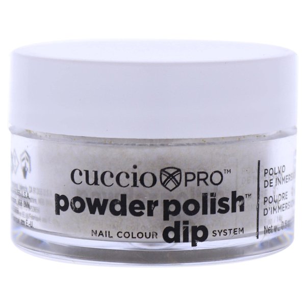 Cuccio Colour Powder Nail Polish - Lacquer For Manicure And Pedicure - Highly Pigmented Powder That Is Finely Milled - Durable Finish, Rich Color - Easy To Apply - Gold W/ Rainbow Mica - 0.5 Oz