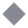 50 Plain Solid Colors Beverage Cocktail Napkins Paper - Silver