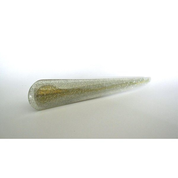 Generic Silver gold glitter acrylic and metal alligator hair claw clip clamp