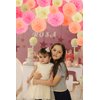 Pack of 10 Tissue Paper Flower Ball Pom pom Party Decoration Indoor Outdoor 6" 8" 10" 12" 14" (Ivory / Cream, 6")