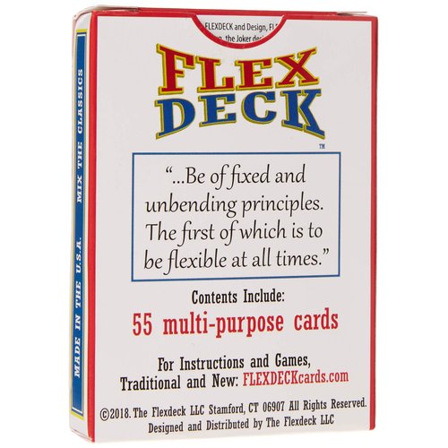 FlexDeck: (Dominoes, Word Games, Card Games Combined All in one Deck of Playing Cards for Kids and Adults to Travel and Play at Home