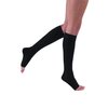 JOBST Relief Knee High Graduated Compression Socks 20-30mmHg - Comfortable Unisex Design - Open Toe, Black, Medium Petite