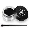 Eyeliner Gel Set,Long Lasting Waterproof Gel Eyeliner,High-Intensity Pigments Smudge-Proof Eye Liner Makeup With 5.51 IN Long Eyeliner Brush Water-Resistant Cream Eyeliner Gel 5G-Black