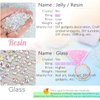 qiipii 3 Boxes 5070PCS Resin Flatback Rhinestones Oranges AB Flatback Jelly Resin Rhinestones 2mm 3mm 4mm 5mm 6mm Non Hotfix Gems Stones for Nails Face Makeup Tumblers Mugs Bottles DIY Crafts Decor