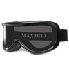 MAXJULI Kids Ski Goggles - Helmet Compatible Snow Goggles for Baby &Toddler with 100% UV Protection Age 0-4 (Black/Grey)