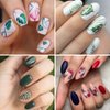 Kalolary 29Pcs Nail Stickers Water Transfer Fresh Nail Decals for Nail Art, Butterfly Palm Leaf Flower Nail Design Stickers for DIY Nails Design Manicure Tips Decorations