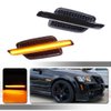 Tonsya For 2008 2009 Pontiac G8 Front Fender Side Marker Lights Turn Signal Light Amber Led Smoked Lens OEM