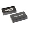 Xikar Xi3 Cigar Cutter, 440 Stainless Steel Blades With Rockwell C Rating Of 57, Unique Teardrop Shape, Carbon Fiber