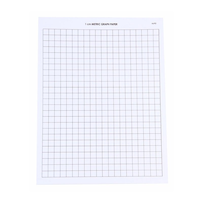 hand2mind Graph Paper, 1 cm Grid, 100 Sheets - Everymarket