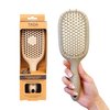 TADA Men Hair Brush for Women Men Kids, Detangler Brush for Curly Hair, Detangling Comb (Beige)
