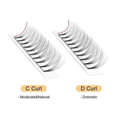 Volume Lash Extensions 6D 0.07mm D Curl 10mm Short Stem Premade Fans Soft|Optinal 3D|4D|5D|6D|7D|8D 0.07/0.10mm C/D 8-20mm Mix-9-16mm 12-15mm 8-15mm|(6D 0.07D 10mm)
