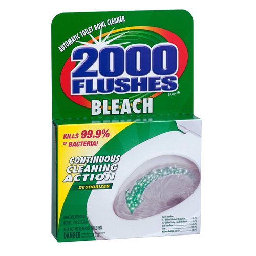 2000 Flushes Blue Plus Bleach Automatic Toilet Bowl Cleaner, 1.25 OZ