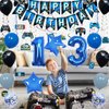 Vlipoeasn Video Game 13th Birthday Decorations for Boys Game on 13th Birthday Party Supplies Blue Gaming 13th Happy Birthday Banner (13th)