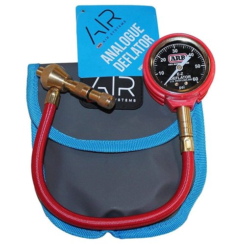 ARB ARB505 Deflator Kit 10-60 PSI Tire Pressure Gauge Rapid Air Down Offroad Kit With Recovery Gear Pouch (PSI)