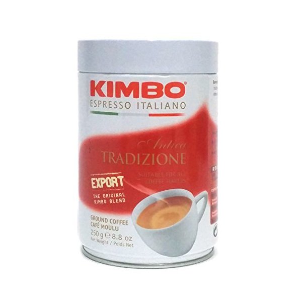 2 Cans of Kimbo Antica Tradizione Ground Coffee 8.8oz/250g