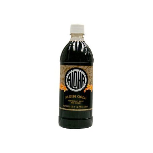 Aloha Gold Premium Soy Sauce 24 oz. bottle