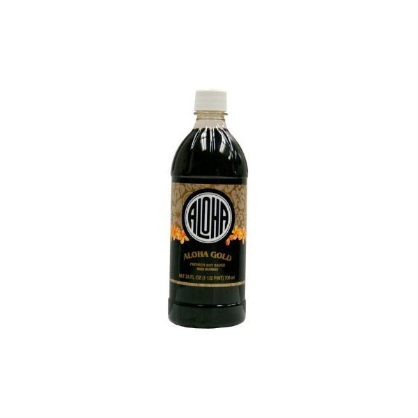 Aloha Gold Premium Soy Sauce 24 oz. bottle