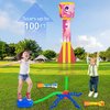 Hymaz Toys Rocket Launcher for Kids, Stomping Launch up 100 Ft, 5 Pack Foam Air Rockets with Sturdy Launcher Stand, Outdoor Yard Toy Birthday Gifts for Boys Girls Ages 3 4 5 6 7 8+ Years Old