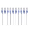 Monoprice Cat6A Ethernet Patch Cable - Snagless RJ45, 550Mhz, 10G, UTP, Pure Bare Copper Wire, 30AWG, 10-Pack, 1 Feet, Blue - SlimRun Series