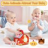KMUYSL Baby Toys 0-6 6-12 Months, Plush Big Red Barn with Farm Animals, Soft Sensory Toys with Crinkle, Rattles for 0-3-6-9-12 Month Newborn Infant, Christmas Easter Birthday Gifts for Baby Boys Girls