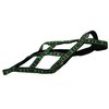 Weight Pulling Sledding Dog Harness X-Back Style Black/Green, 18" Neck Circumference